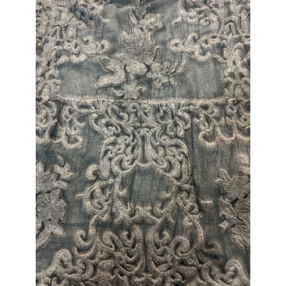 Soft Surroundings Silk Embroidered Tunic Blouse Petite Small PS - Picture 6 of 6